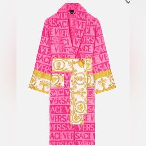 Versace Baroque Bathrobe and Slippers NWT